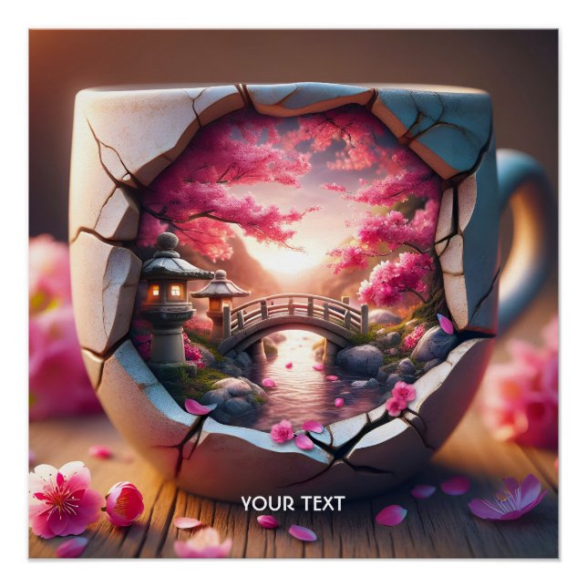 Póster Puente Fantasy Cute Mug Sakura (Anverso)