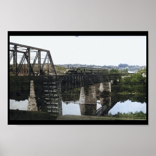 Póster Puente ferroviario de Pennsylvania Mont Clare PA (Frente)