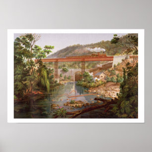 Póster Puente ferroviario en Atoyac, del 'Álbum del Méxic