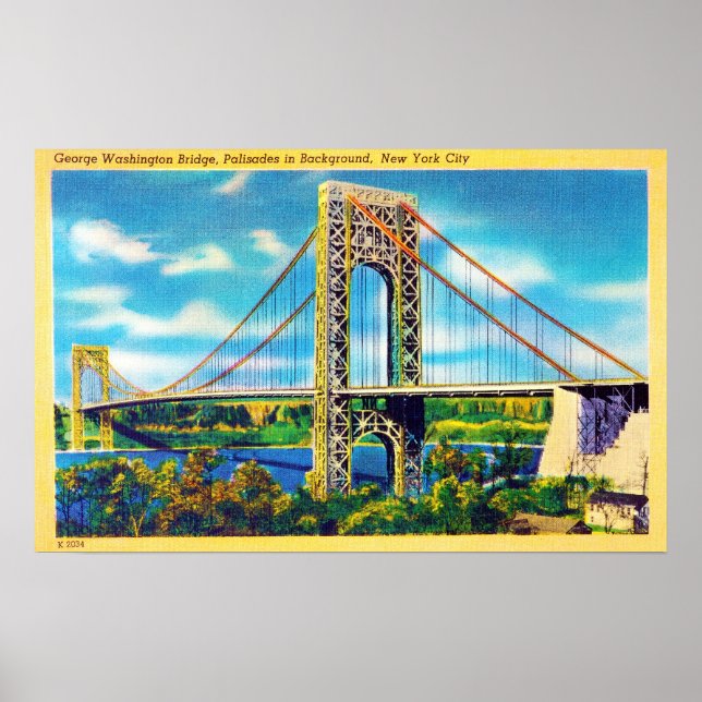 Póster Puente George Washington, Nueva York (Frente)