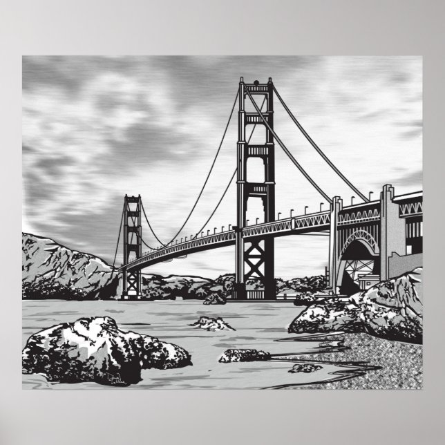 Póster Puente Golden Gate (Frente)