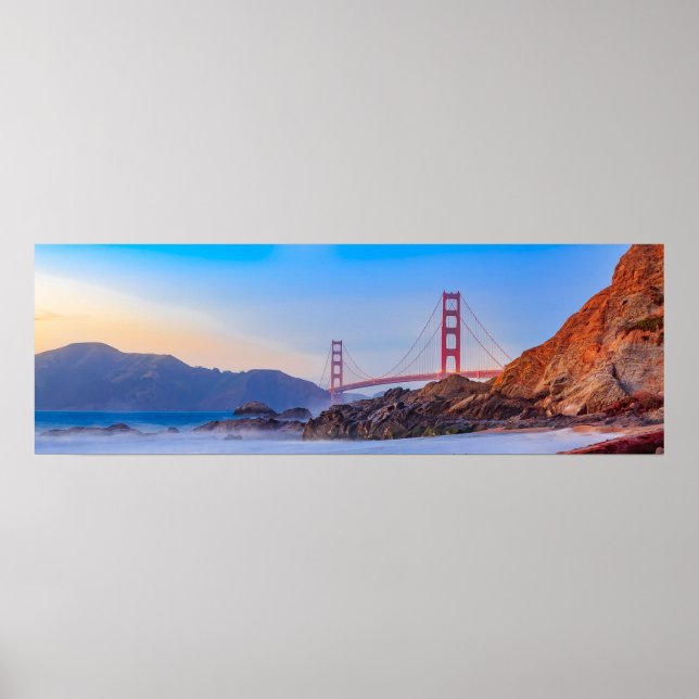Póster Puente Golden Gate en San Francisco, Baker Beach (Frente)
