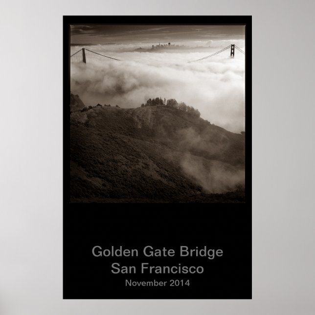 Póster Puente Golden Gate noviembre 2014 #1 (Frente)