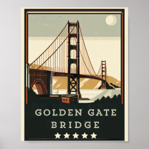 Póster Puente Golden Gate - Un icono eterno de San Franci