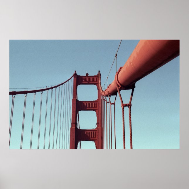 Póster Puente Golden Gate único, foto de San Francisco (Frente)