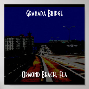 Póster Puente Granada, Puente Granada, Playa Ormond, Flor