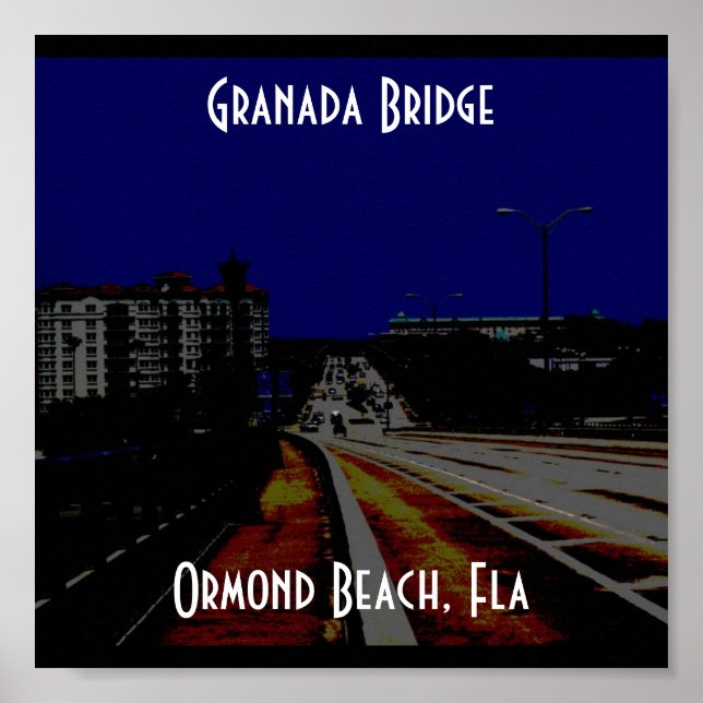 Póster Puente Granada, Puente Granada, Playa Ormond, Flor (Frente)