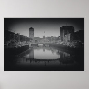 Póster Puente Ha'penny, Dublín - Canvas