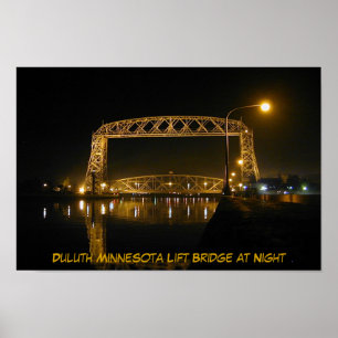 Póster Puente histórico del elevador Duluth Minnesota