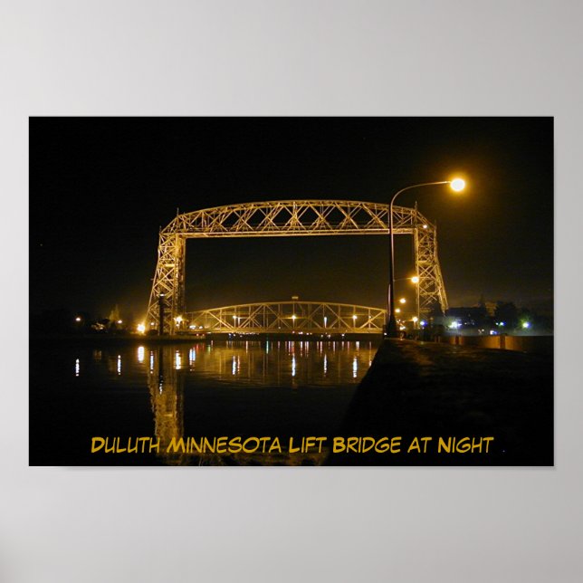 Póster Puente histórico del elevador Duluth Minnesota (Frente)