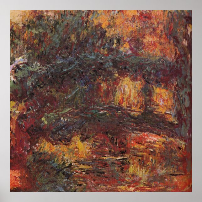 Póster Puente japonés - Claude Monet - c1920 (Frente)