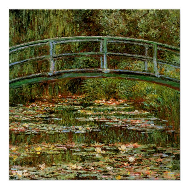 Póster Puente Japonés de Monet en Giverney (Anverso)