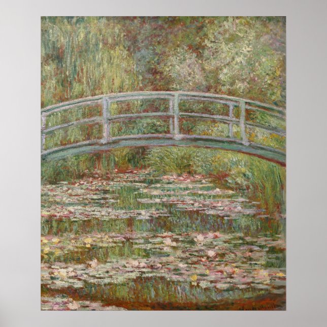 Póster Puente Japonés de Monet en Giverney (Frente)