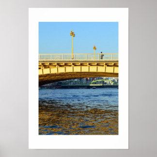 Póster Puente Kuramae, río Sumida: Tokio