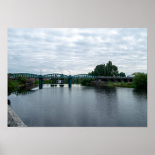Póster Puente Lady Bay sobre el río Trent, Nottingham