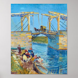 Póster Puente Langlois en Arles (1888) Bella Artes Van Go