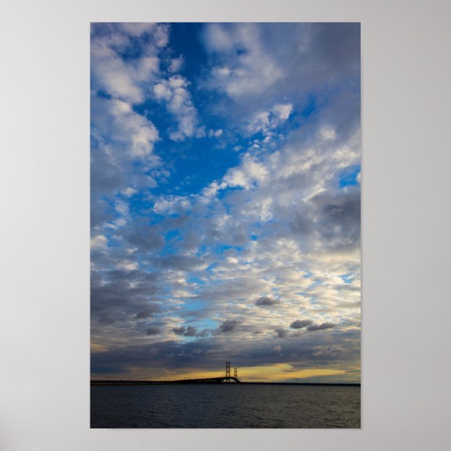 Póster Puente Mackinac, Michigan (Frente)