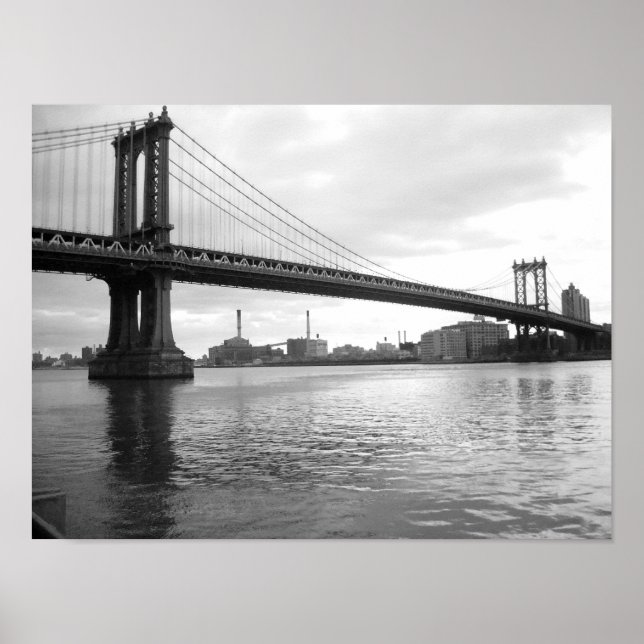 Póster Puente Manhattan - 15 x 11 poster - Sin borde (Frente)