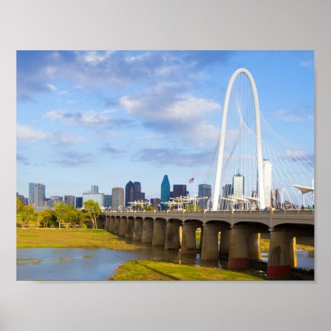 Póster Puente Margaret Hunt, Dallas, Texas (Frente)
