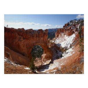 Póster Puente natural del cañón de Bryce Foto paisajista 