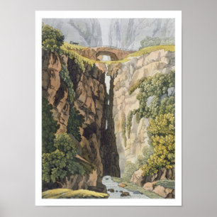 Póster Puente natural, d'Icononzo de Valle (litho del