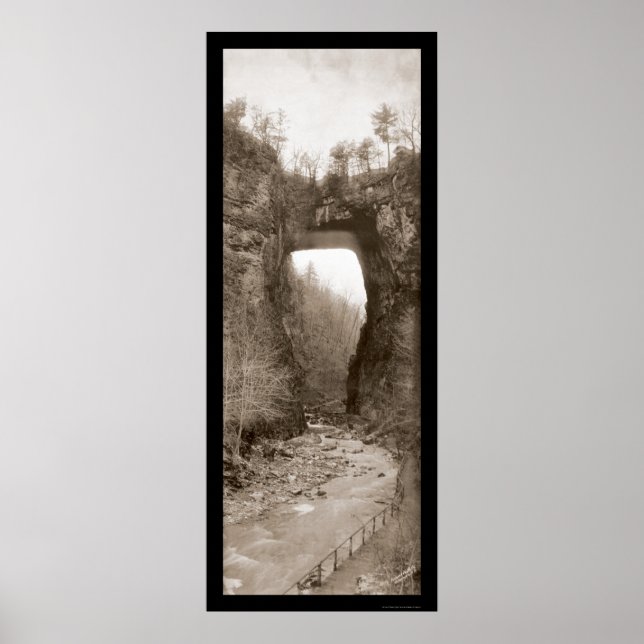 Póster Puente Natural Foto VA 1909 (Frente)