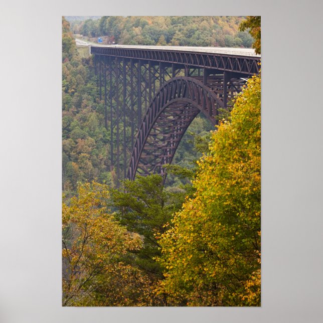 Póster Puente New River Gorge, New River Gorge (Frente)