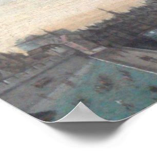 Póster Puente Paris Pont - Vintage