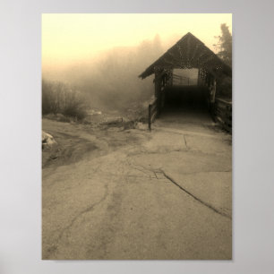 Póster puente peatonal de cercanías