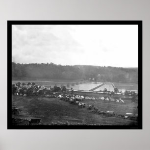 Póster Puente pontón 1862 de Berlín, Maryland
