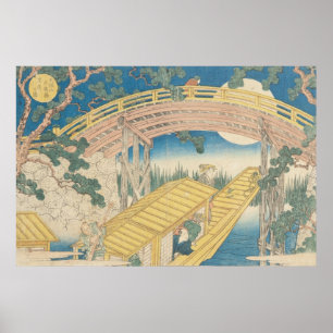 Póster Puente por claro de luna, de 'vistas del soporte