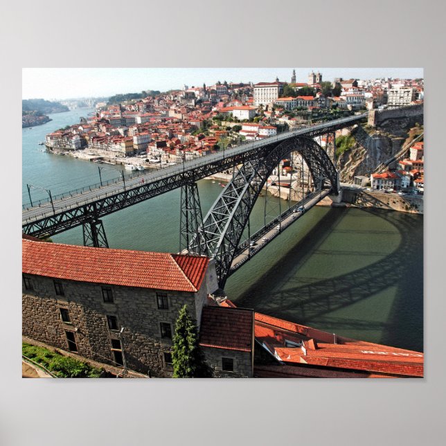 Póster Puente Porto sobre el río Douro, Portugal (Frente)