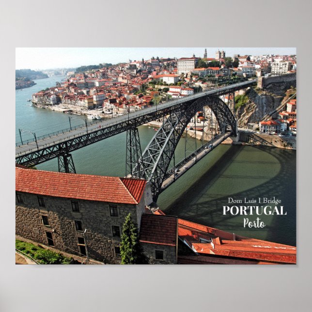 Póster Puente Porto sobre el río Douro, Portugal (Frente)