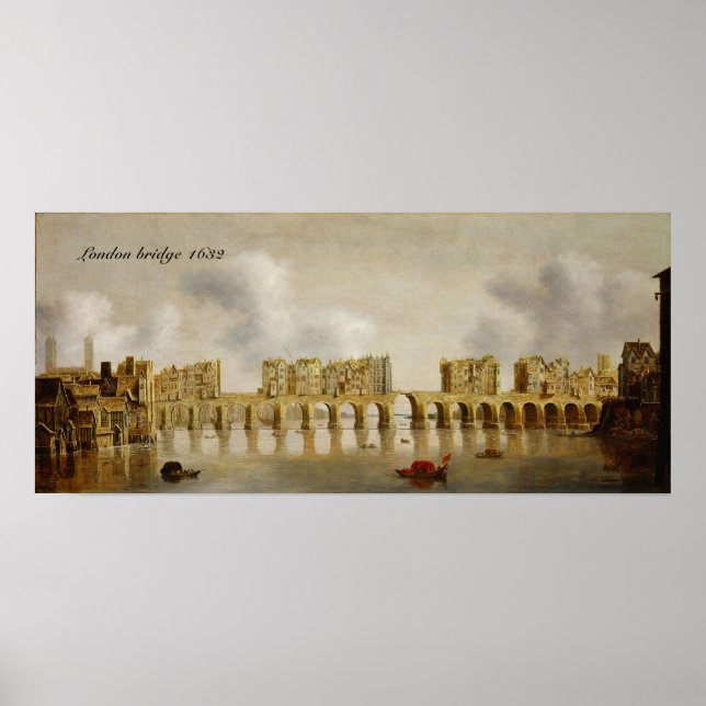 Póster Puente poster de Londres 1632 (Frente)