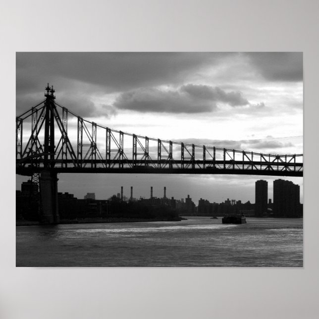 Póster Puente Queensboro 15 x 11 poster - Sin borde (Frente)