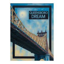 Puente Queensboro Queens Vista Dorada de Voladizo