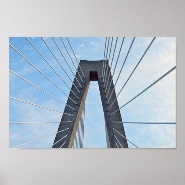 Póster Puente Ravenel, Charleston, Carolina del Sur (Frente)