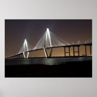Póster Puente Ravenel De Noche