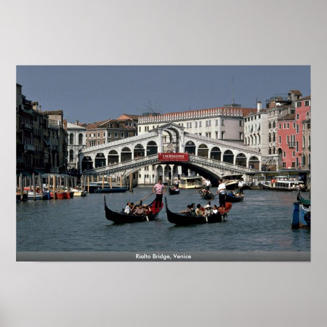 Póster Puente Rialto, Venecia (Frente)
