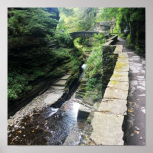 Póster puente robert h. treman state park