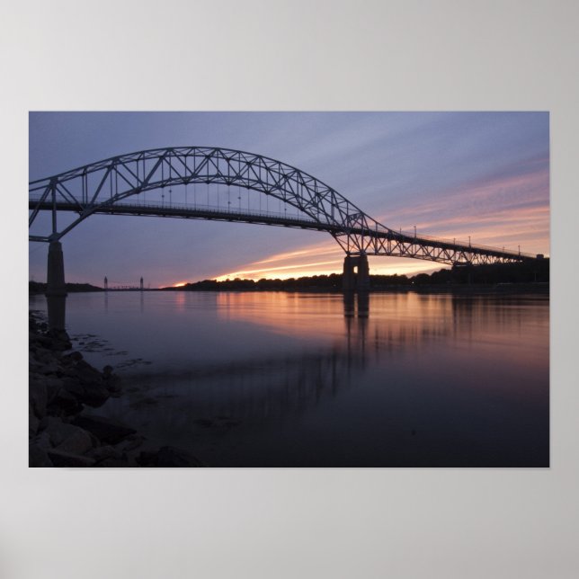 Póster Puente Sagamore sobre el canal de Cape Cod, (Frente)