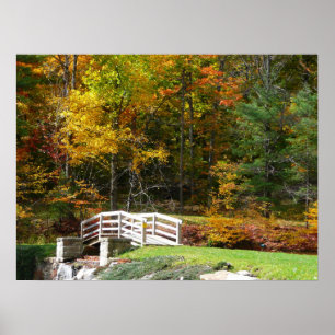 Póster Puente Seven Springs Fall I Paisaje de Otoño