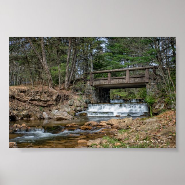 Póster Puente sobre carrera de hickory (Frente)