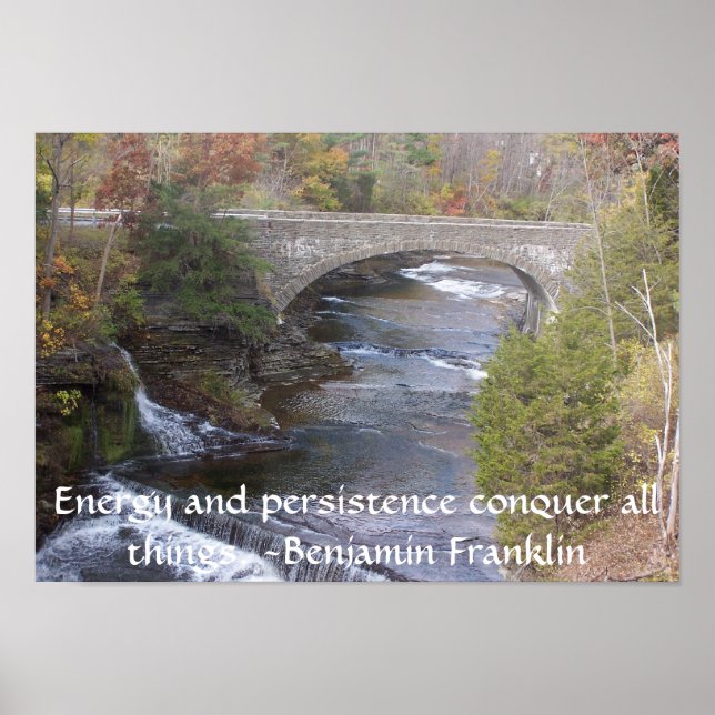 Póster Puente sobre el agua (Frente)