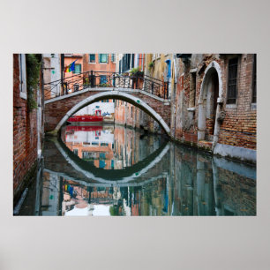 Póster Puente sobre el canal de Venecia