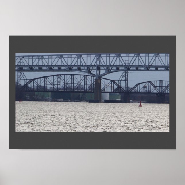 Póster Puente sobre el Poster del río Delaware (Frente)