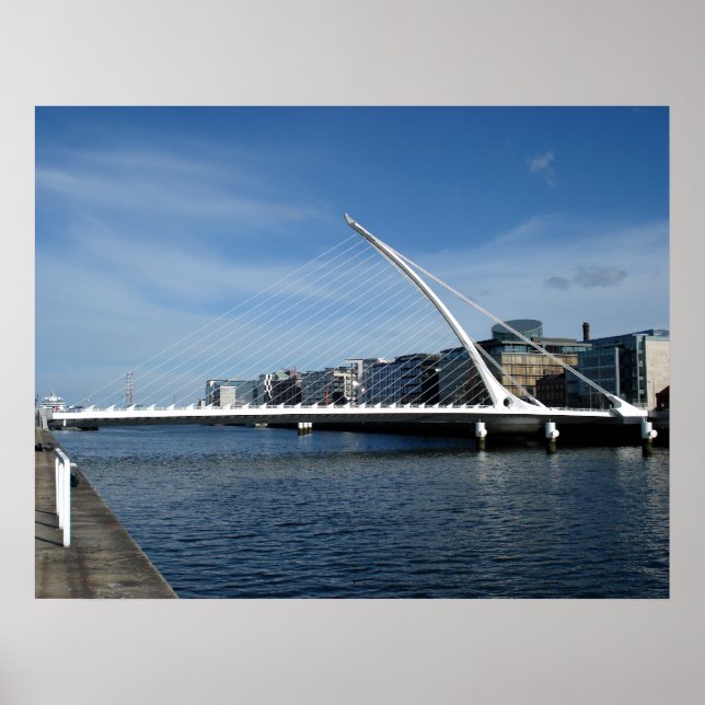 Póster Puente sobre el Poster del río Dublín Irlanda (Frente)