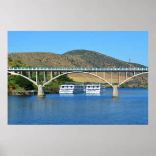 Póster Puente sobre el río Douro en Portugal