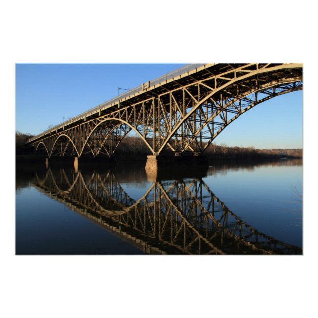 Póster Puente sobre el río Schuylkill (Anverso)