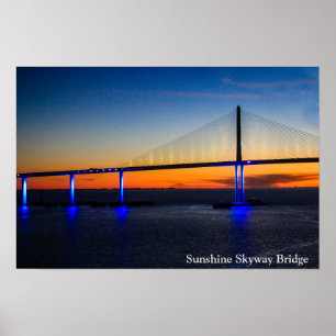 Póster Puente Sunshine Skyway